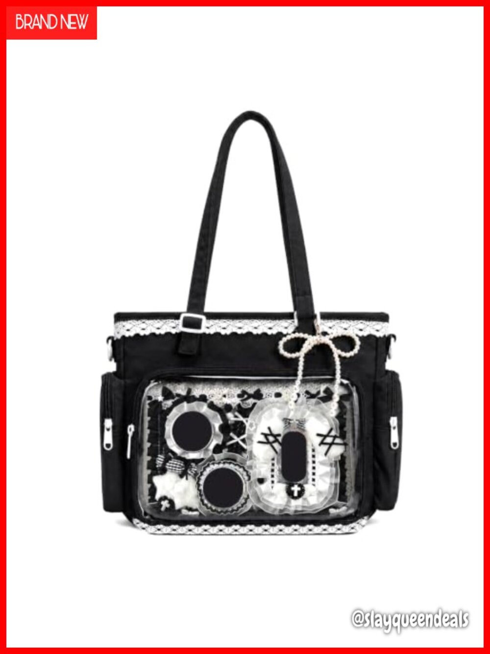 Ita Bag Crossbody Tote Transparent Window Display DIY Accessory Kit Large